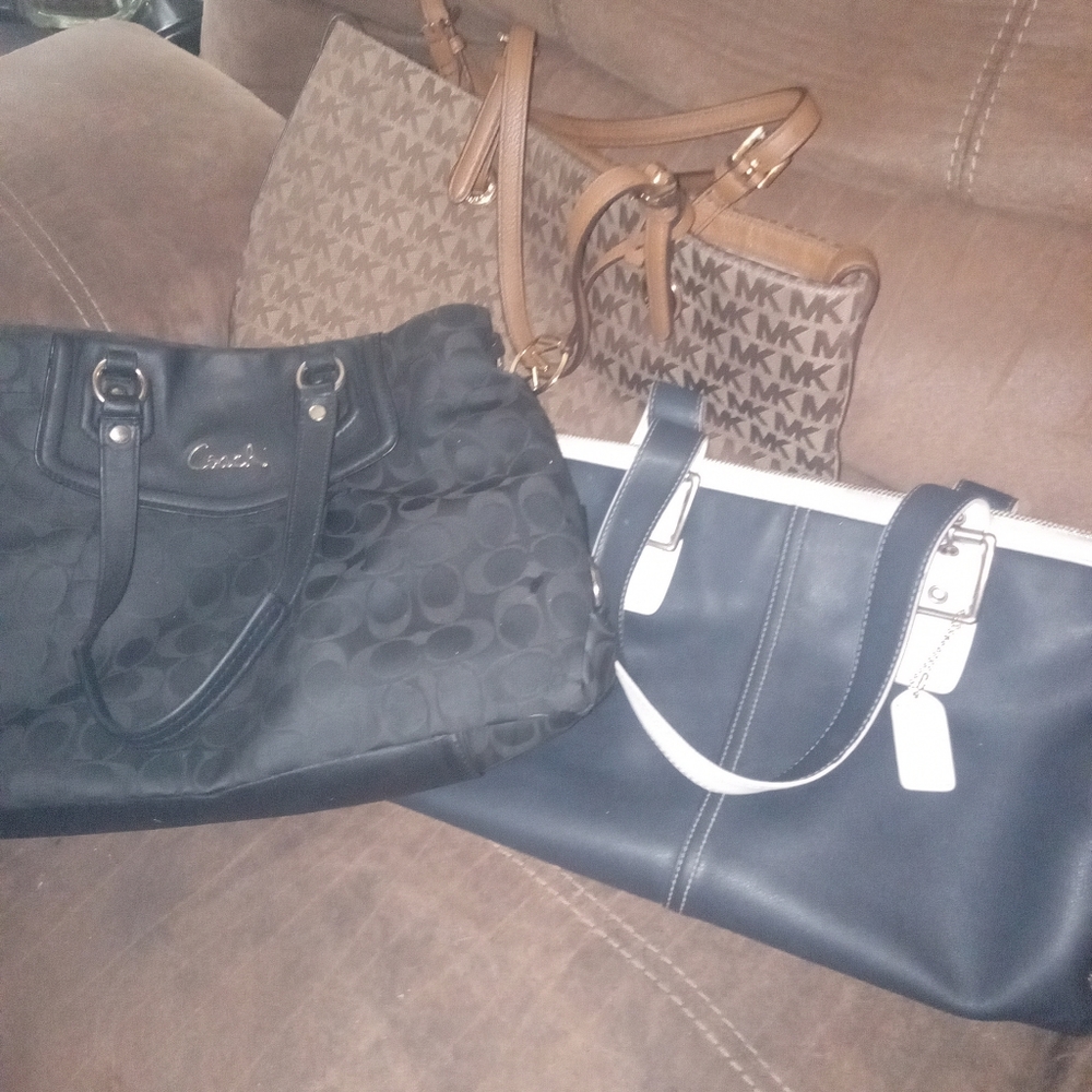 Woman's purses Coach and MK